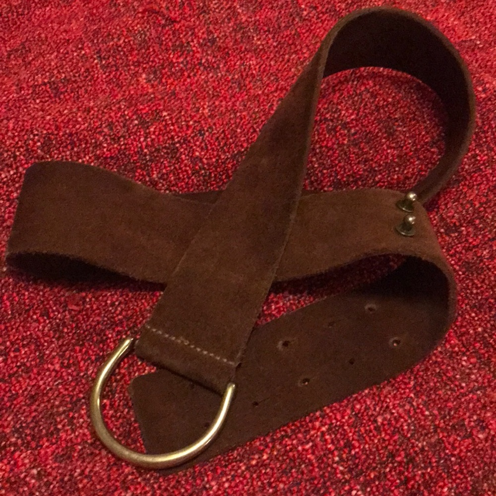 Brown Suede Belt